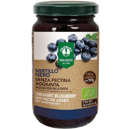 Gem de afine bio fara zahar, fara pectina 220g Probios